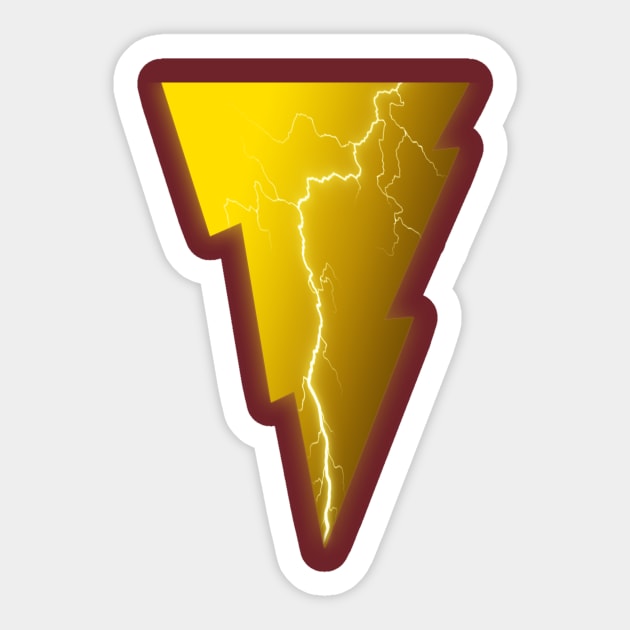 DCEU Shazam Lightning Sticker by Ryan